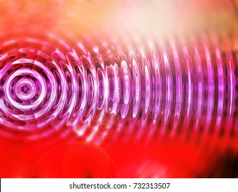 Resonate ,spread, vibration or ripple red/pink abstract