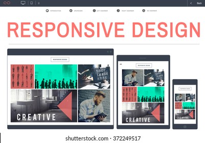 Responsive Design Information Content Layout Concept