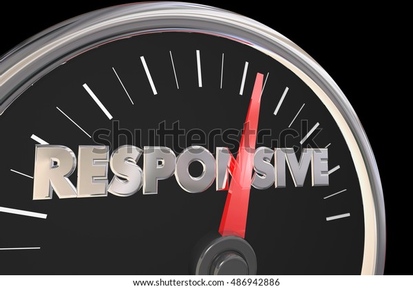 Responsive Speedometer Fast Service\
Attention 3d\
Illustration
