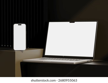 Responsive Web Design and website Mockup, Devices Mock up, Smartphone desktop tablet laptop template Mockup