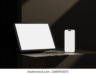 Responsive Web Design and website Mockup, Devices Mock up, Smartphone desktop tablet laptop template Mockup