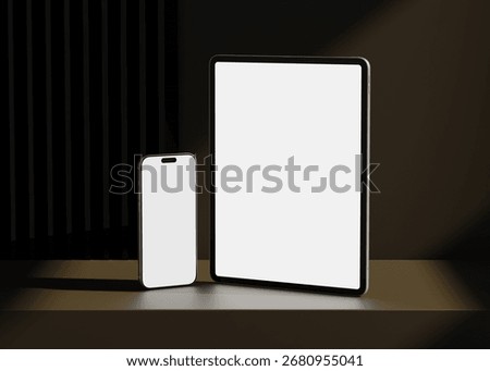 Responsive Web Design and website Mockup, Devices Mock up, Smartphone desktop tablet laptop template Mockup	