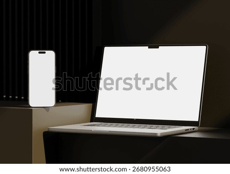 Responsive Web Design and website Mockup, Devices Mock up, Smartphone desktop tablet laptop template Mockup	