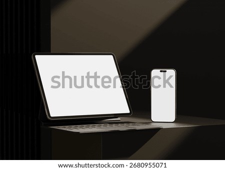 Responsive Web Design and website Mockup, Devices Mock up, Smartphone desktop tablet laptop template Mockup	