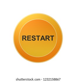 Restart,button,icon,sign,best 3D Illustration