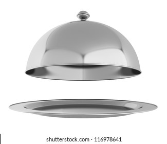 Restaurant Cloche With Open Lid