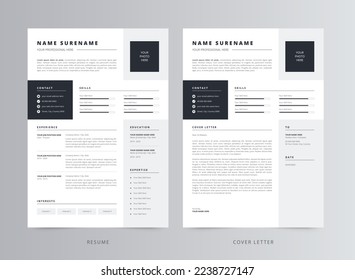 Resume Template, Professional Modern Resume Template, CV Template - Powered by Shutterstock