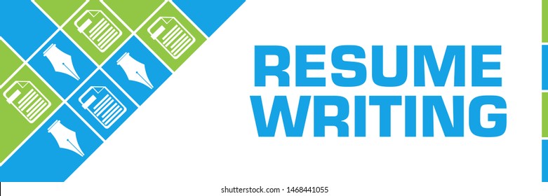 Resume Writing Concept Image With Text And Related Symbols.