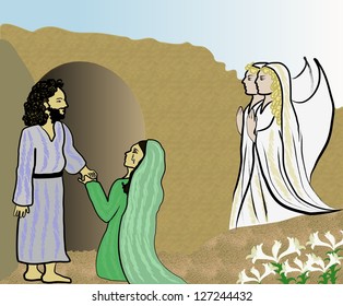 231 Mary magdalene jesus resurrection Images, Stock Photos & Vectors ...