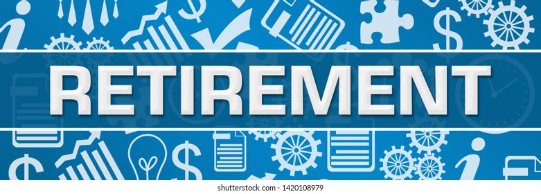 Retirement Concept Image Text Related Symbols Stock Illustration ...