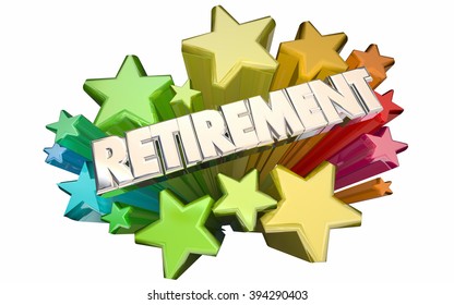 Retirement Farewell Going Away Employment Ending 3d Stars Words - Powered by Shutterstock