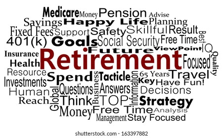 Retirement Savings Concept Word Cloud Stock Illustration 163397882 ...