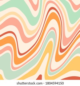 Retro 70s Abstract background illustration 