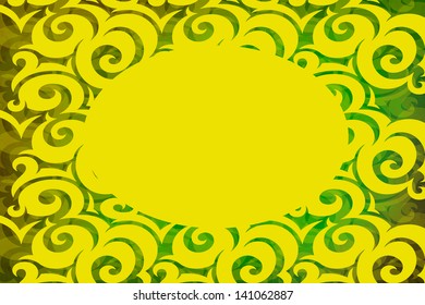 Islamic Elegant Floral Art Border Illustration Stock Vector (Royalty ...