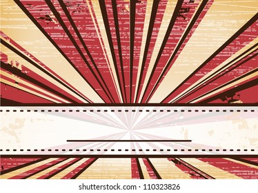 Retro background with copyspace