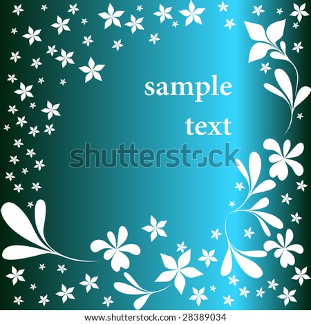 Retro blue flyer. Vector version is in my portfolio
