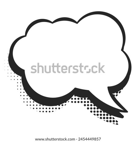 Retro Comic Speech Bubble Vector