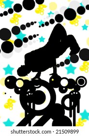 retro disco style