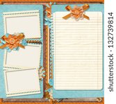 Retro family album.365 Project. Scrapbooking templates.