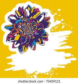 retro flower
