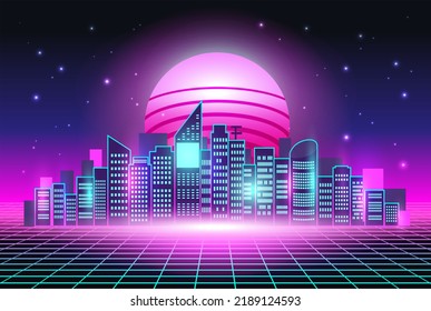 24,815 Retro futuristic background 1980s Images, Stock Photos & Vectors ...