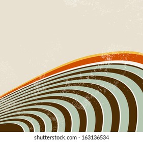 Retro Lines - Abstract Radio Waves Background - 70s Music