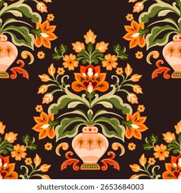 Retro Middle Eastern decorative pattern clothing print materials