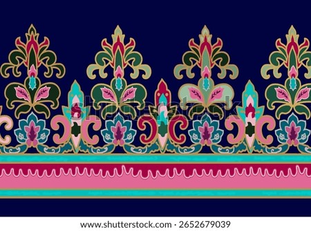 Retro Middle Eastern decorative pattern clothing print materials