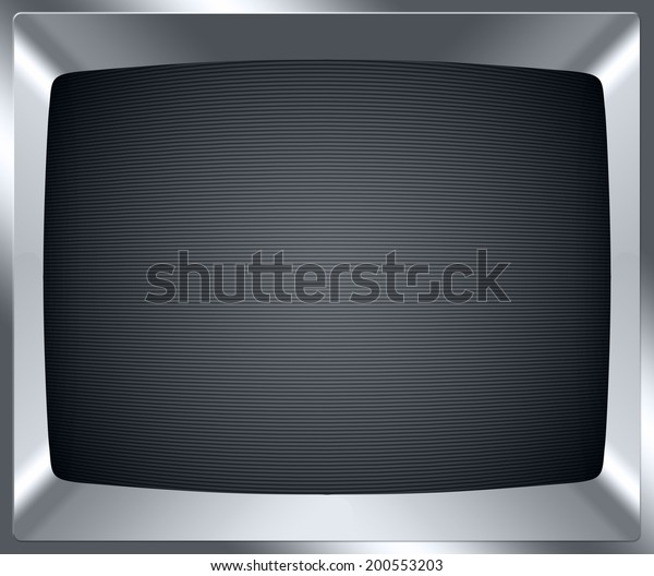 Retro old tv screen background with copyspace