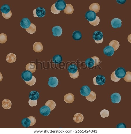 Retro polka dots seamless pattern for textile design.