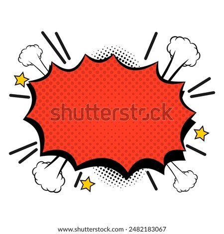 Retro Pow Comic Effect Vector