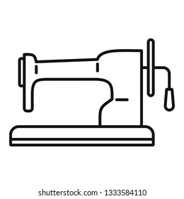Retro sew machine icon. Outline retro sew machine icon for web design isolated on white background - Shutterstock ID 1333584110
