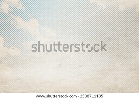 retro sky pattern on old paper texture. raster halftone vintage clouds.