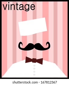 Retro Soda Jerk Waiter With Bow Tie