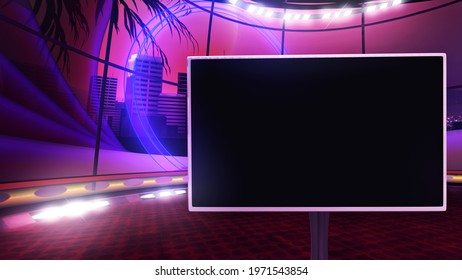 Retro virtual show stage