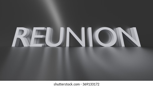 Reunion Concept Word White Text On Stock Illustration 369133172 ...