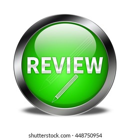 Review Button Isolated Stock Illustration 448750954 | Shutterstock