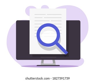 Review Expertise Text Research Content Online On Pc, Digital Document File Check Analysis On Computer, Article Inspect Analysis Concept, Law Legal Proof Information Searching, Editing Essay Image