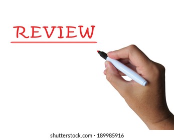 Review Word Meaning Analysis Checking Feedback Stock Illustration ...