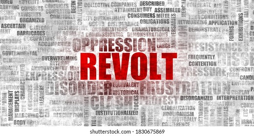 Revolt Concept As An Abstract Background Banner