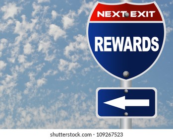 Rewards Road Sign