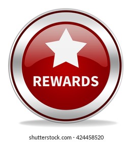 Rewards Star Icon Round Button Stock Illustration 424458520 | Shutterstock