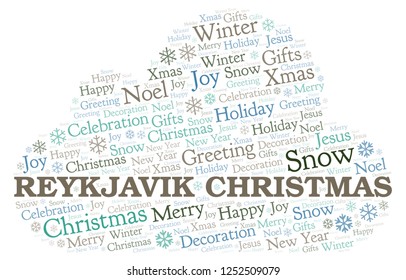 Reykjavik Christmas Word Cloud.