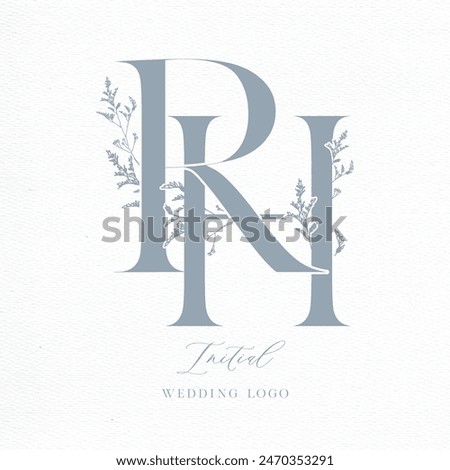 RH Initial Wedding Logo Monogram