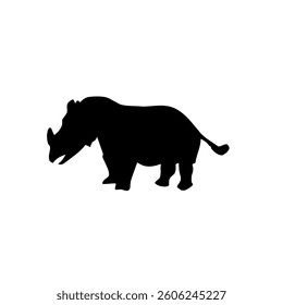 Rhino Silhouette for Wildlife, Safari, and Endangered Species Art