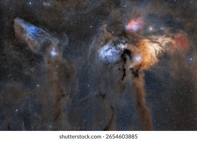 Rho Ophiuchi Cloud Complex and Blue Horsehead Nebula – Deep Space Astrophotography