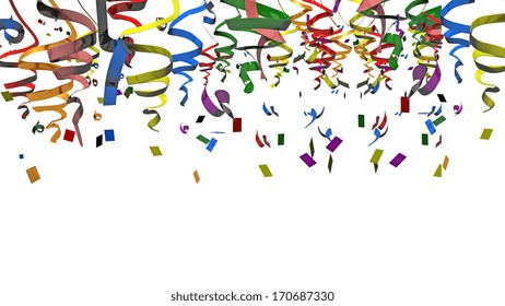 ribbons carnival party background - Powered by Shutterstock