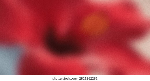 A rich and deep red gradient backdrop overlaid with a grainy texture to create a tactile and moody visual effect