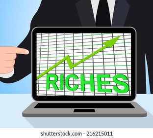 Riches Chart Graph Displaying Increase Cash Wealth Revenue