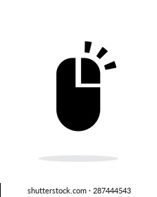 Right Click Mouse Simple Icon On White Background.